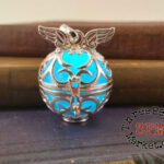 Glowing Winged Pendant Necklace