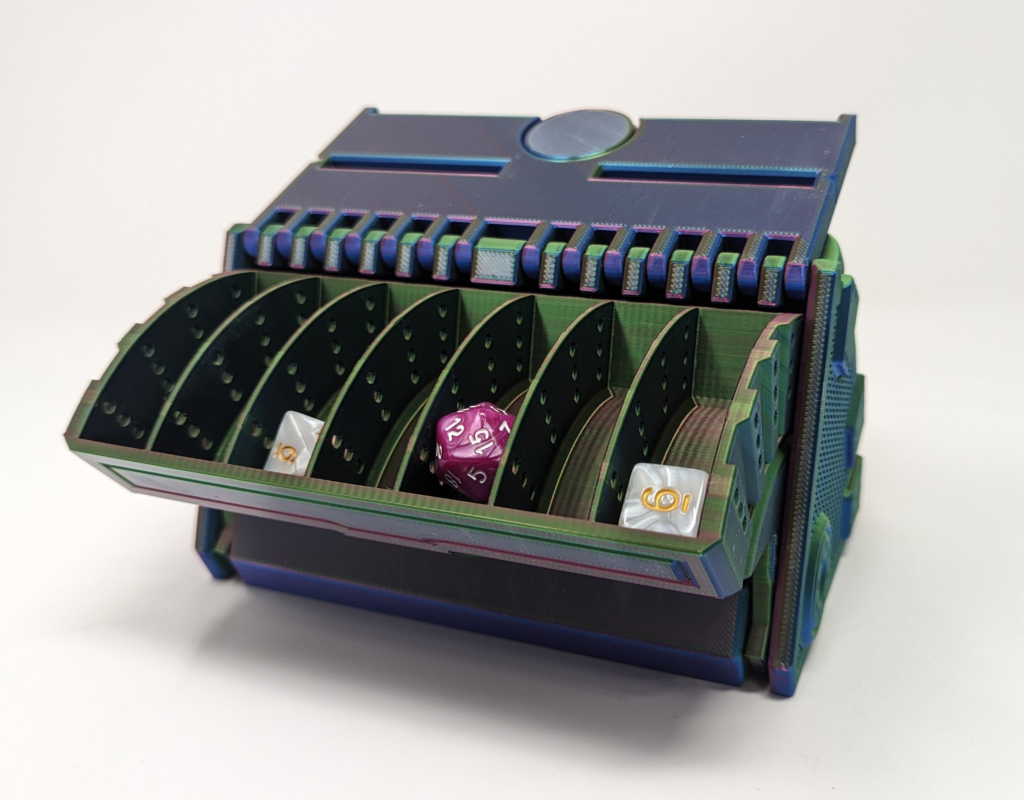Atomic Dice Vault - Large | 3D Printed Dice Box for Tabletop Gaming