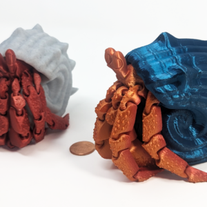 Adorable Hermit Crab - 3D Printed Fidget Toy, Desk Toy or Sensory Fidget