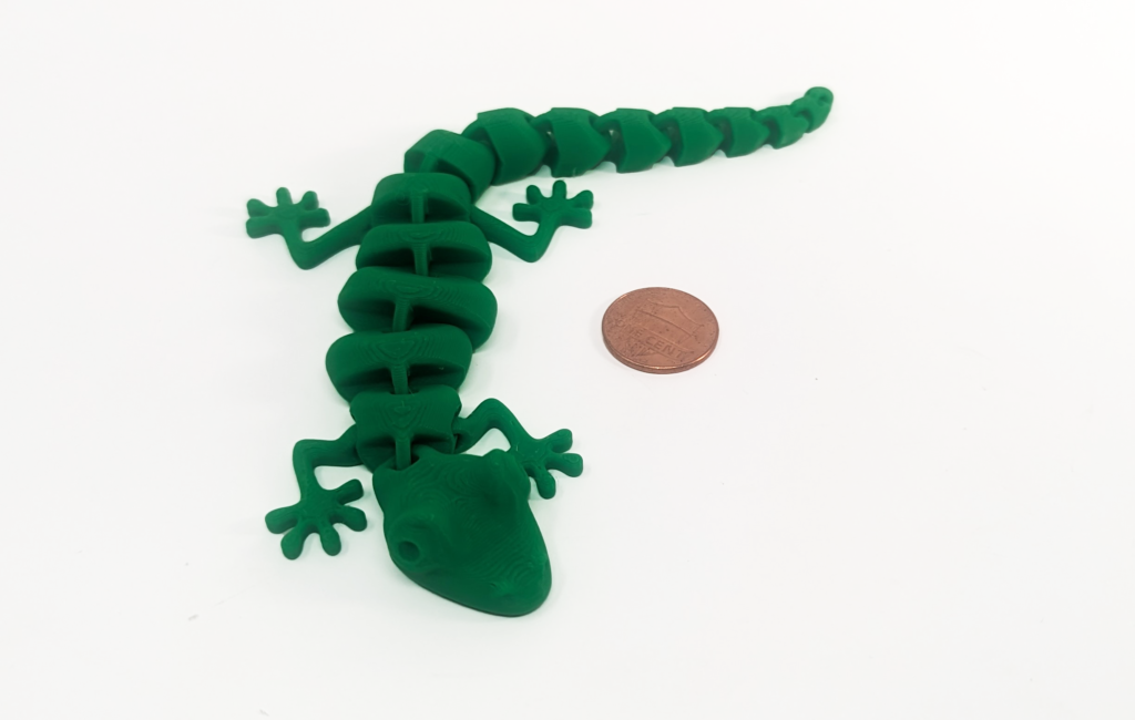 3D Printed Gecko Lizard Articulated Desk Toy