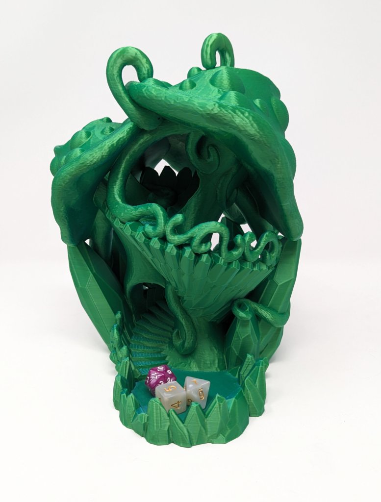 3D Printed Mushroom Dice Tower - Enhance Your Gaming Experience!
