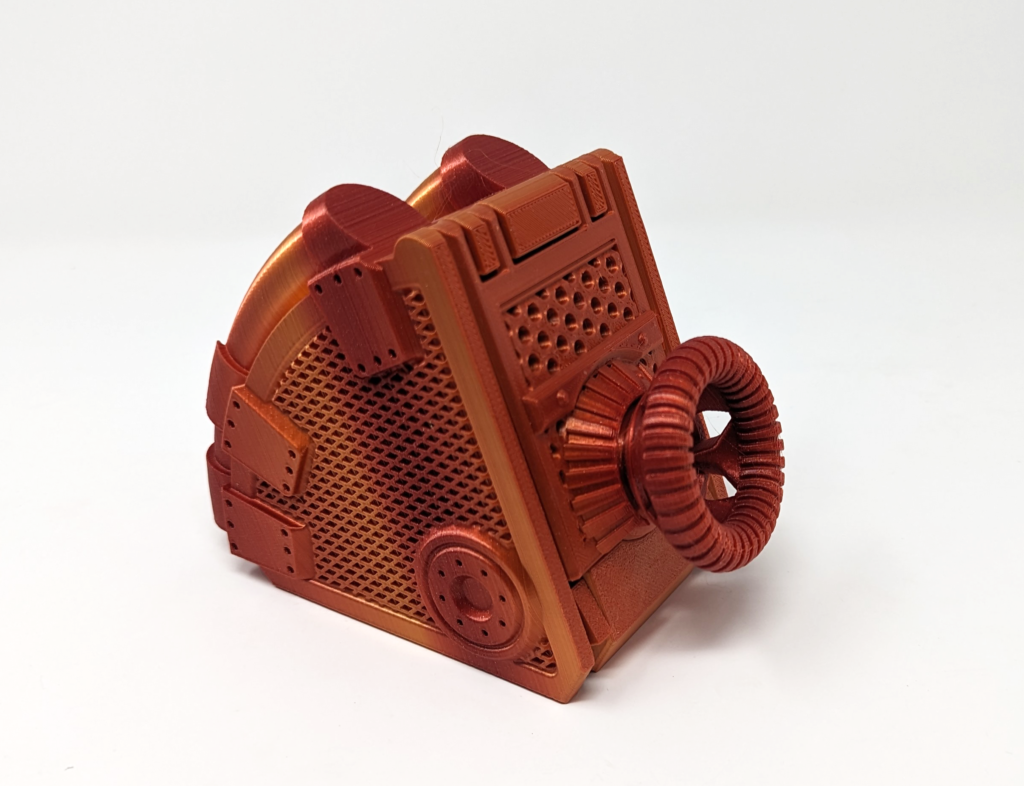 Atomic Dice Vault - Small | 3D Printed Dice Box for Tabletop Gaming