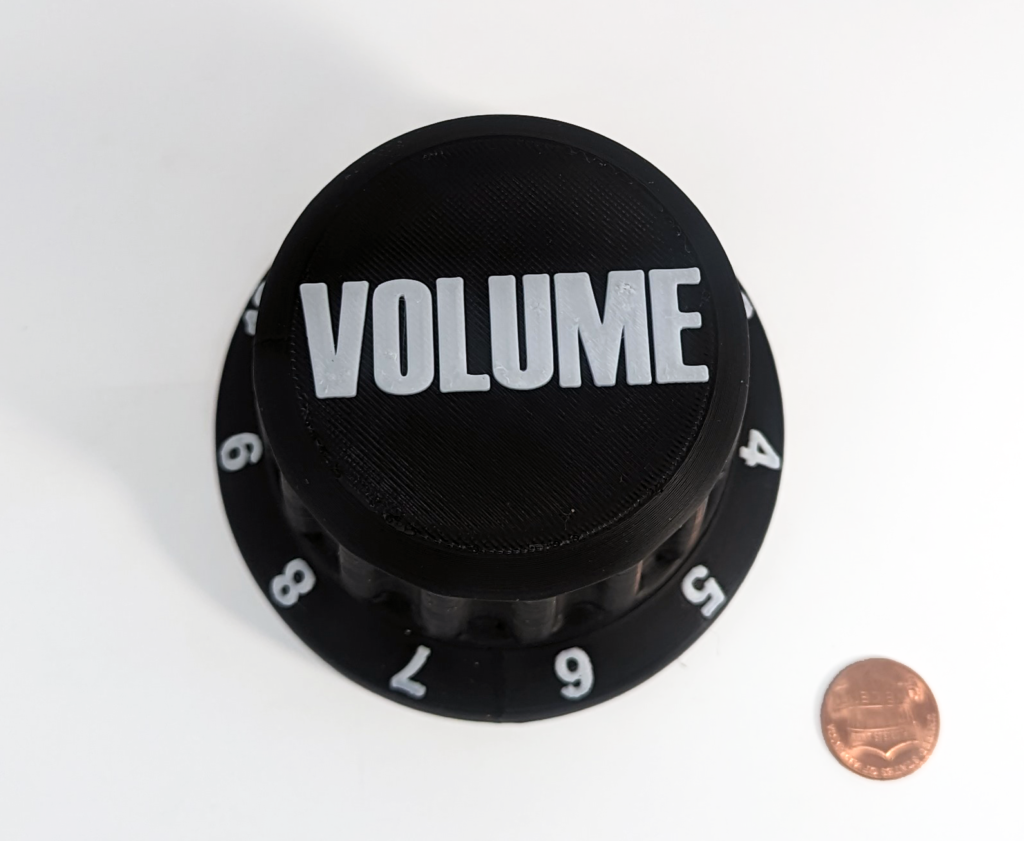 3D Printed Guitar Volume Knob Box